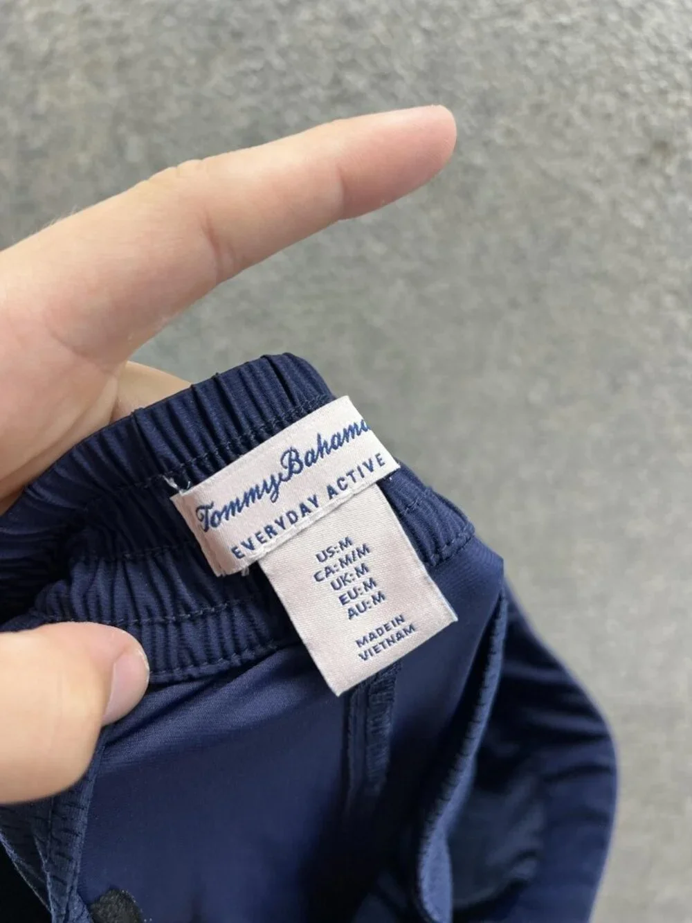 Tommy Bahama Pants Women Medium Blue Stretch Zip Pockets Everyday Active Gym